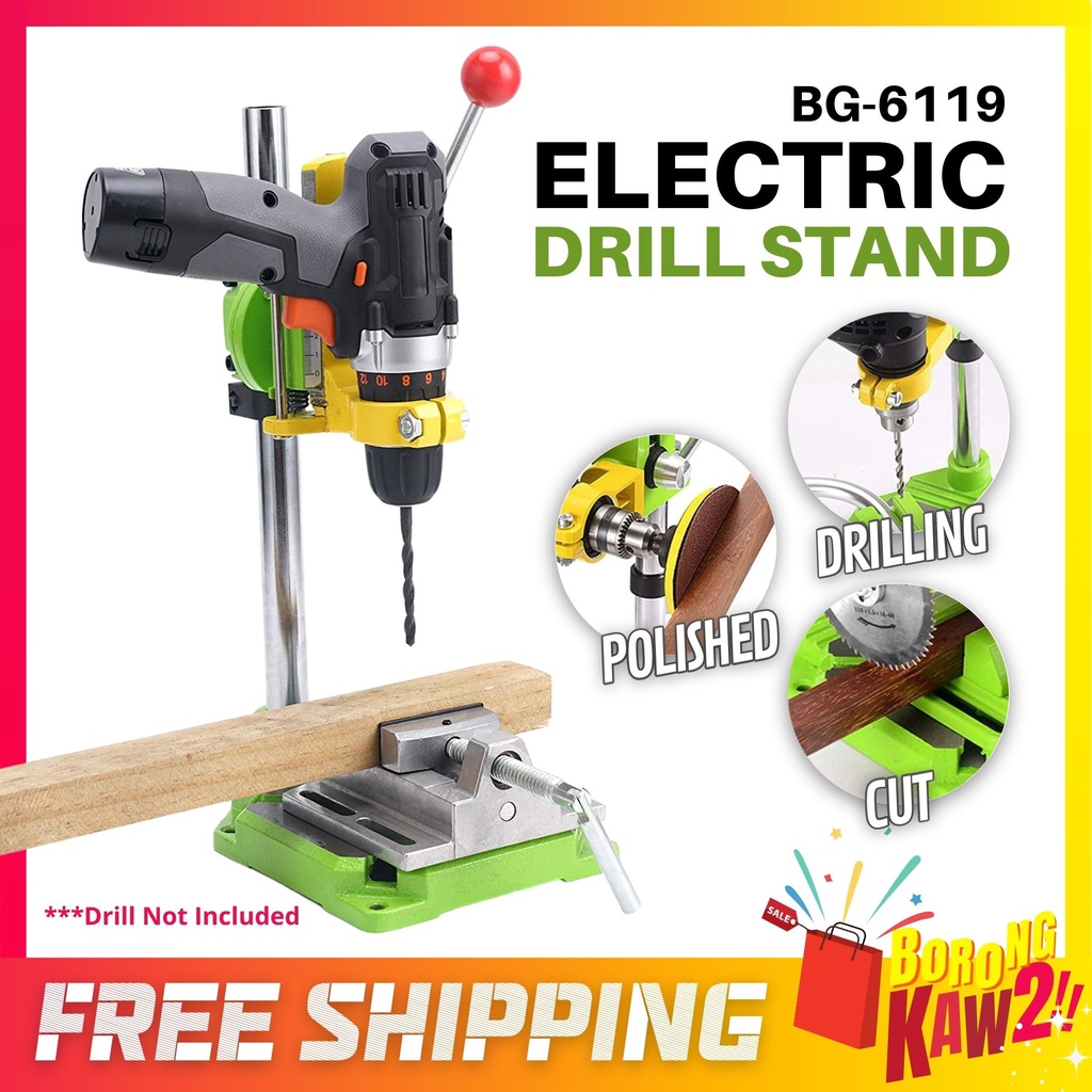 BKK BG6119 Electric Drill Stand Drill Press Machine Drilling Bench