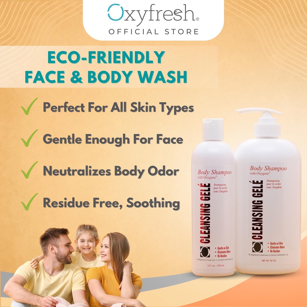 Oxyfresh Cleansing Gele Body Shampoo Deep Cleansing Eliminate Odors