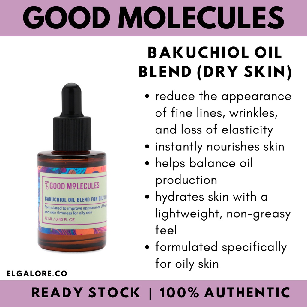 (READY STOCK) Good Molecules Bakuchiol Oil Blend for Oily Skin Shopee