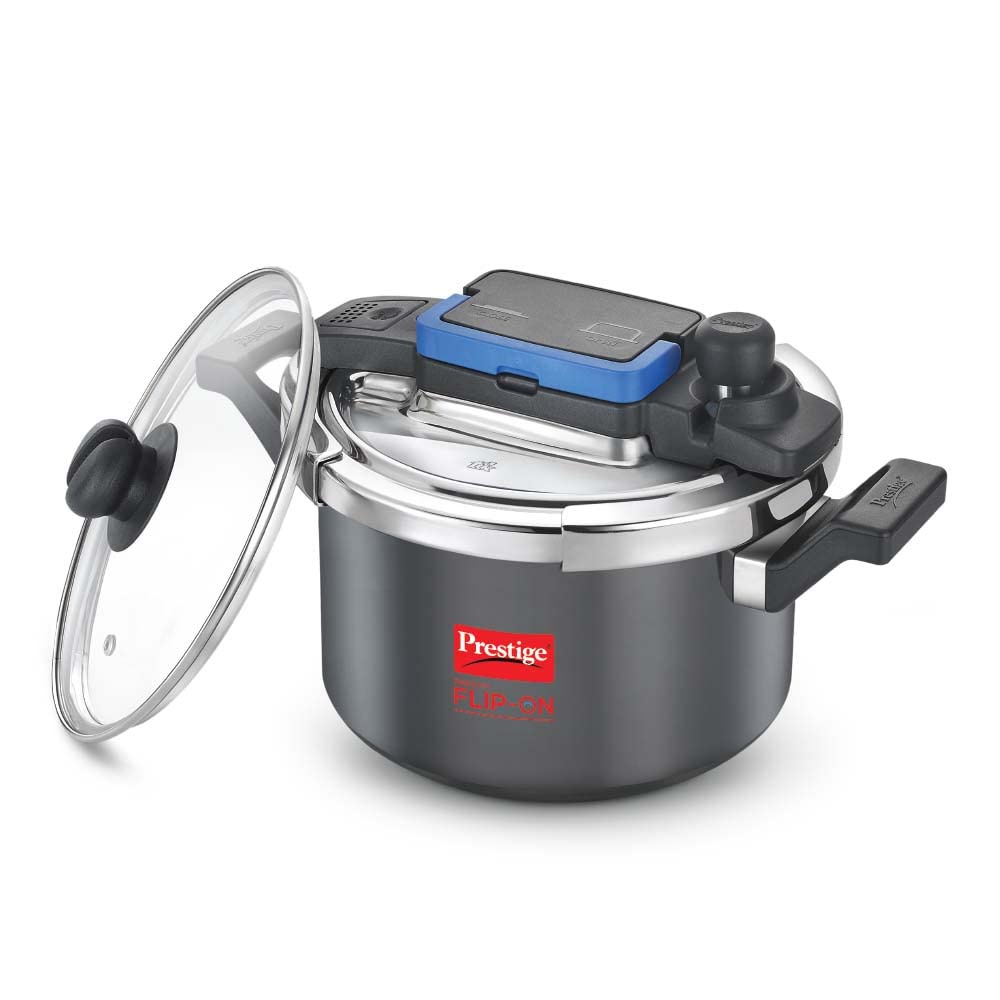 Prestige Clip-On/Flip- On Hard Anodised Pressure Cooker- 3 Litres & 5 Litres