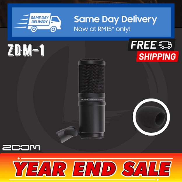 ZOOM ZDM1 DYNAMIC VOCAL MICROPHONE ( ZDM1 / ZDM 1 ) Shopee Malaysia