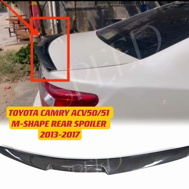 Toyota Camry Acv50 51 2013-2017 M4 Rear Carbon Spoiler M-shape Spoiler 