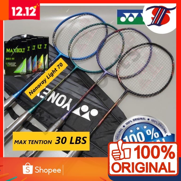 Racket Badminton set 100 original Raket Yonex Badminton Rackets Murah