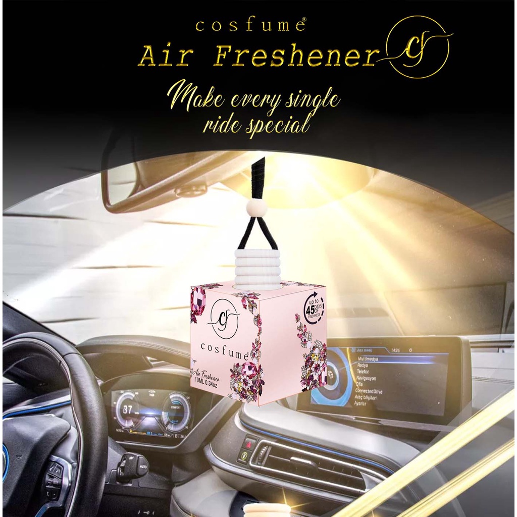 Cosfume 100 Pure Pati Car Perfume 10ml Pewangi Kereta Air Freshener
