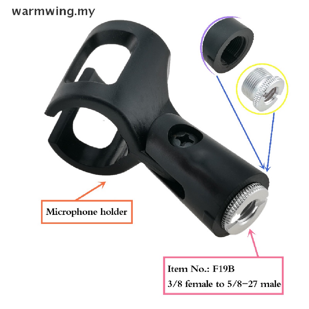 Warmwing 1/4 3/8 Inch to 5/8 Microphone Stand Conversion Screw