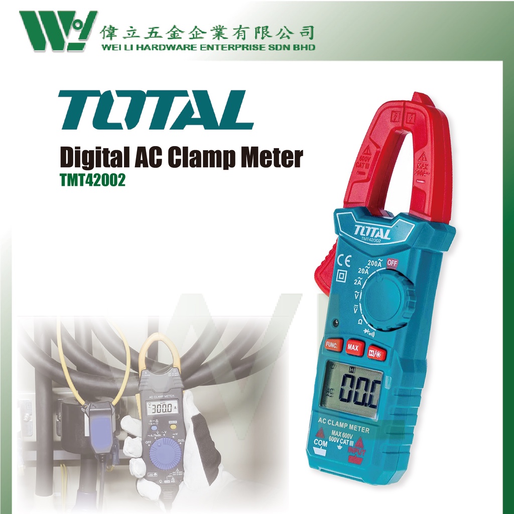 Total A Digital Ac Clamp Meter Tmt Clamp Meter Total