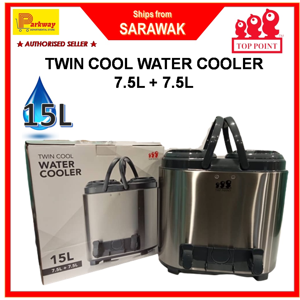 Twin Series Thermos Water Dispenser / Steel Water Dispenser / Hot & Cold Insulated Water