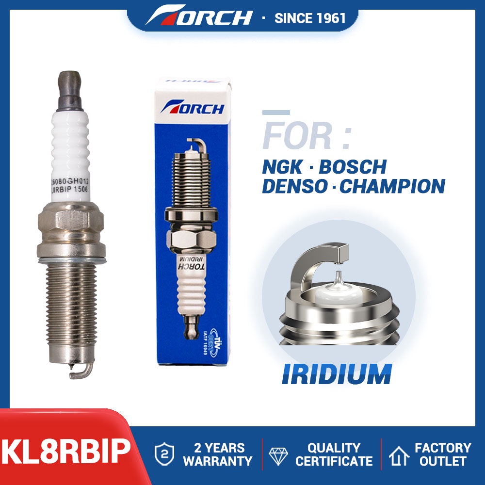 High Quality China Original Iridium Platinum Spark Plug TORCH KL8RBIP Automobile Candle Ignition System Engines Componen