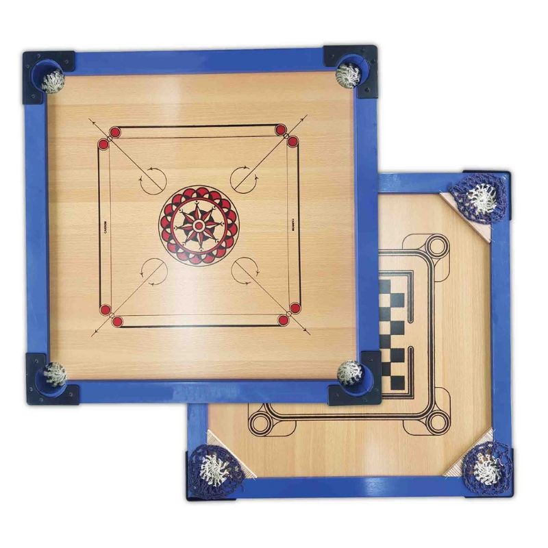 Mini Carrom with checker (blue) | Shopee Malaysia