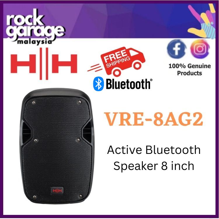 HH Electronic Vector VRE-8AG2 Active Bluetooth Speaker 8 inch ( VRE8AG2 / VRE 8AG2 )