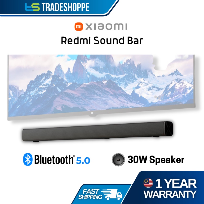Xiaomi Redmi Mi TV SoundBar Speaker Black (30W) Sound Bar Bluetooth 5