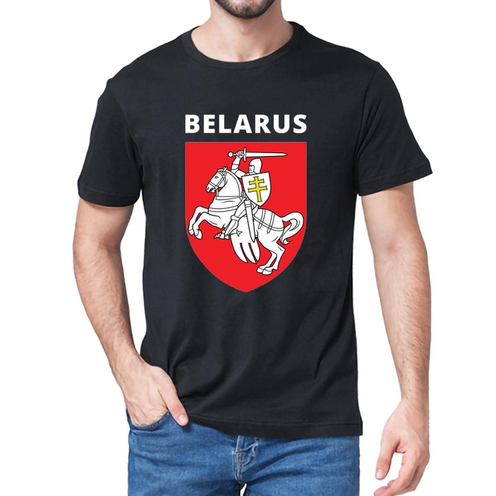 Fashion Coat Of Arms Of Belarus Pogonya White Red White Flag Protest Symbol Fashion Men T-Shirt Soft