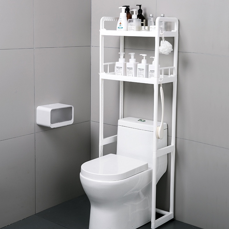 1 / 2 Tier Toilet Rack Organizer Bathroom Shower Shelf Rak Tandas Bilik ...