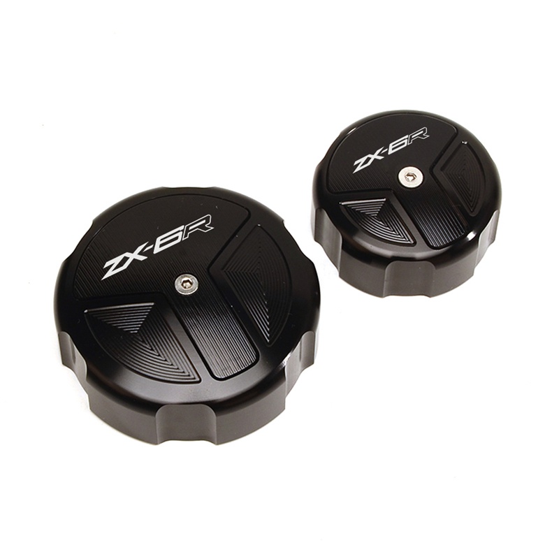 CNC Rear & Front Brake Fluid Reservoir Cap Cylinder cover For Kawasaki