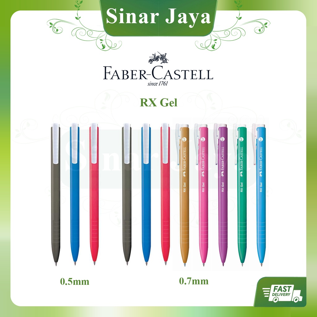 FaberCastell Rx Gel Pen 0.5mm / 0.7mm (1pc) Shopee Malaysia