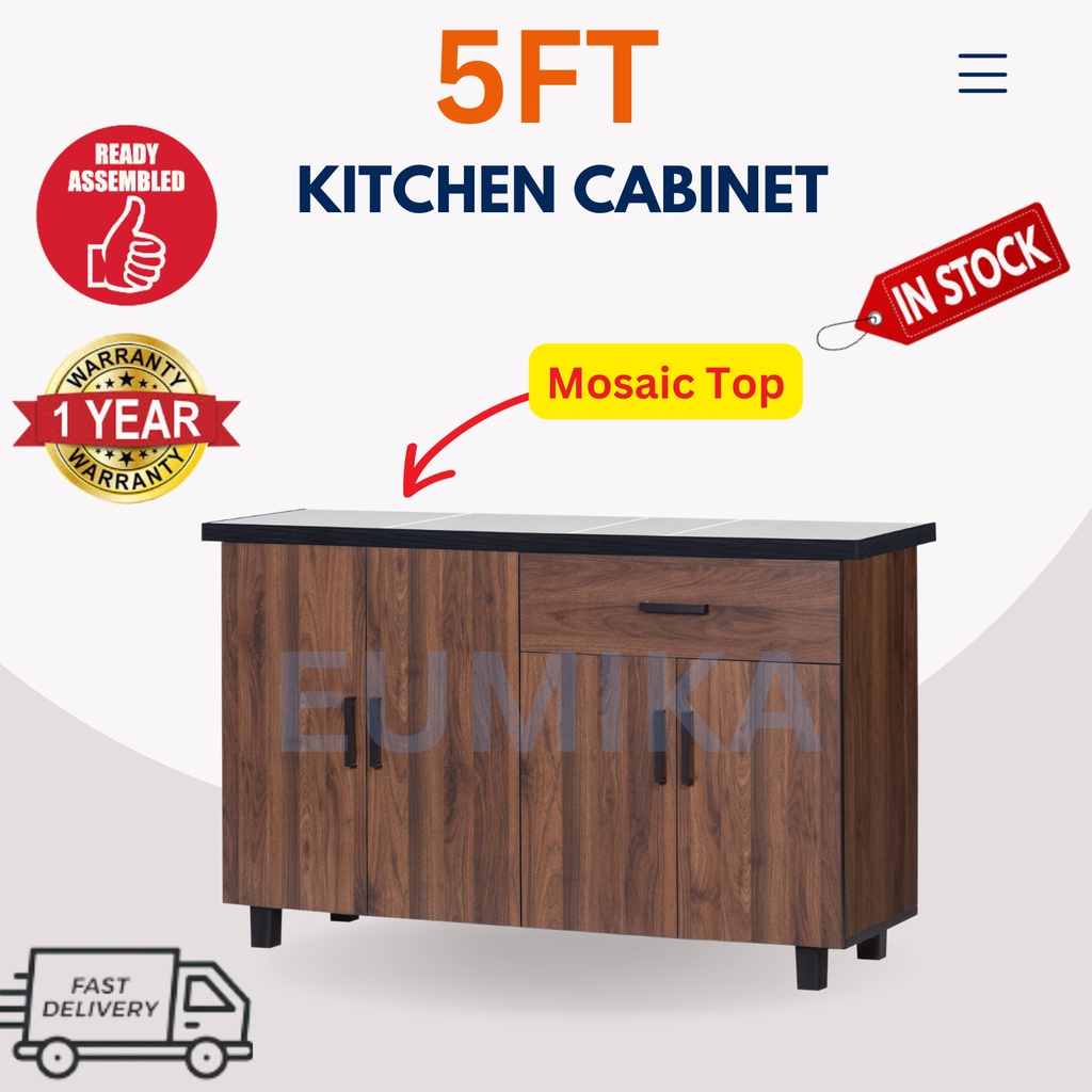 (READY ASSEMBLED) Kitchen Kitchen Storage Dapur/ Dapur/Kitchen