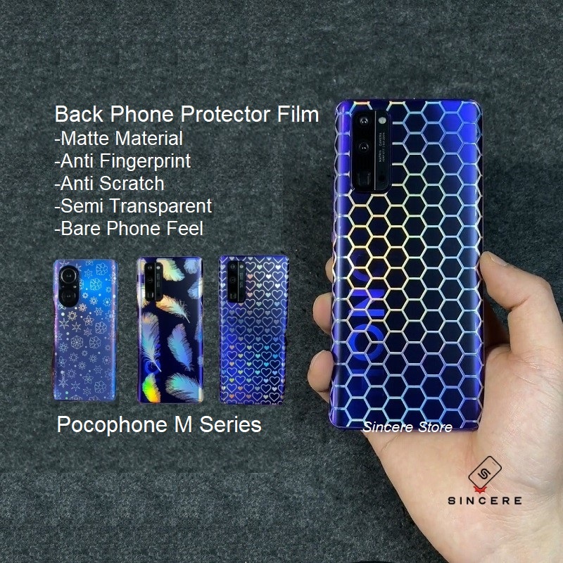 Back Skin Protector Film For Pocophone M3 Pro 5G M4 M5 M5S Poco Matte Sticker Hydrogel Plated Hive Not Tempered Glass