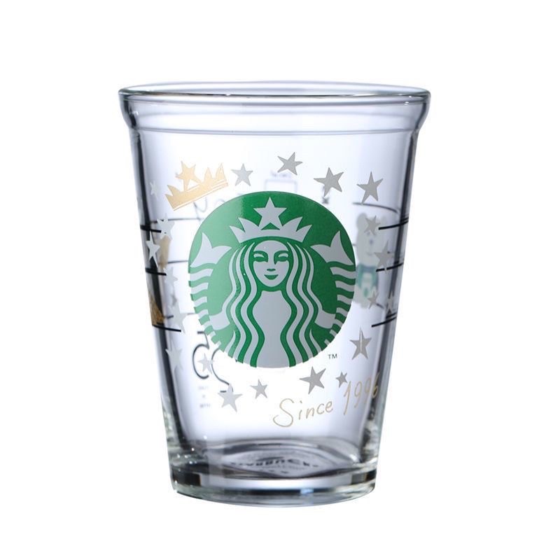 Starbucks Glass Cup 25years Japan Design Starbucks Cup Free Straw