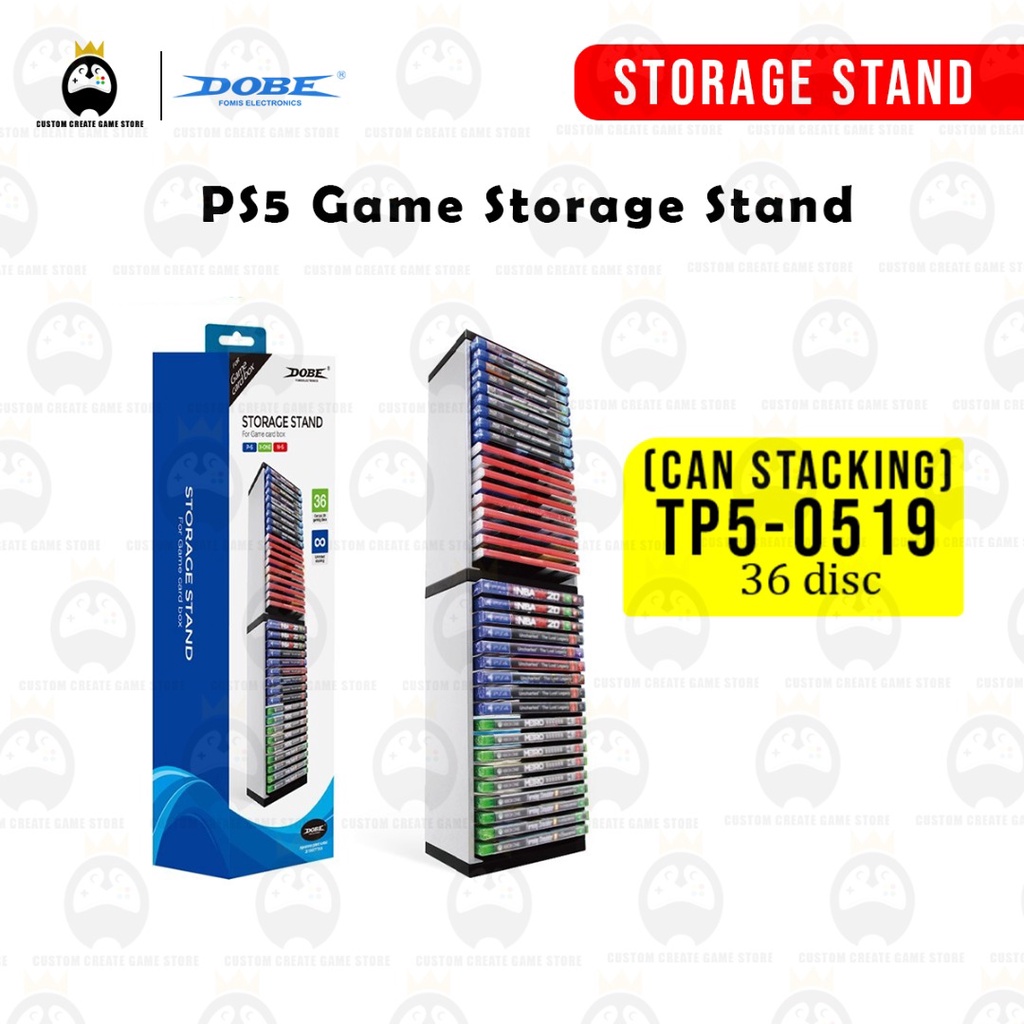 Dobe PS5 PlayStation Game Storage Stand 36 Game Card Box Disk Rack Bracket Holder [TP5-0519]