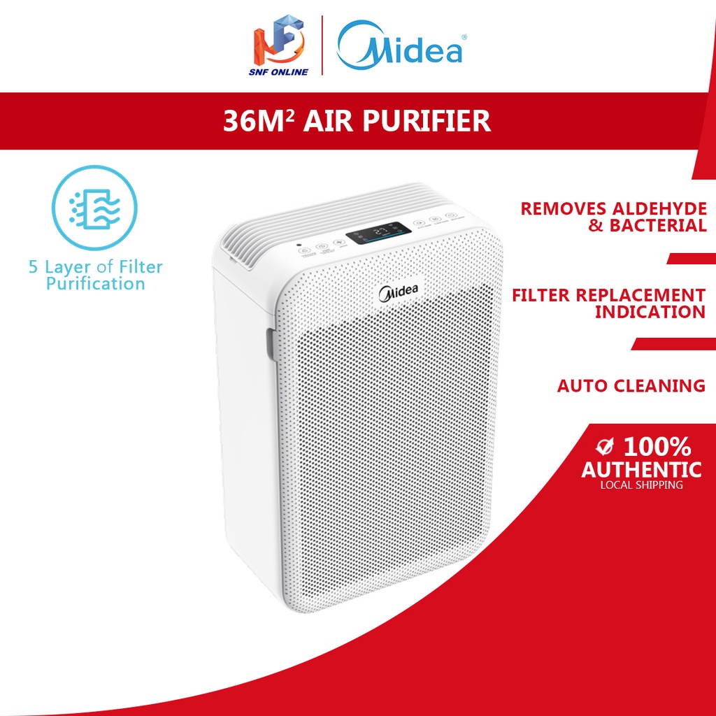 Midea 5 Layer Of Filter Purification Air Purifier Penapis Udara MAP-28BD