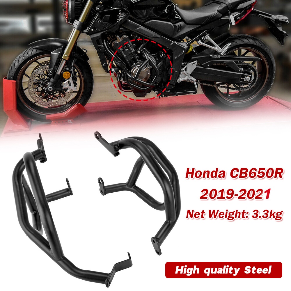 LJBKOALL Motorcycle Engine Highway Crash Bar Guard Protector for Honda