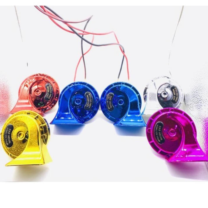 HONG Snail Horn 12V Benz Car Sound (1 Pair) Can Choose The Color. horn kereta