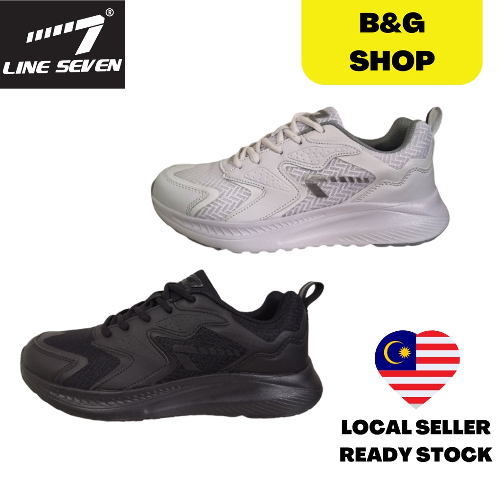Original Line 7 Line Seven Lightweight All Black All White Sneaker