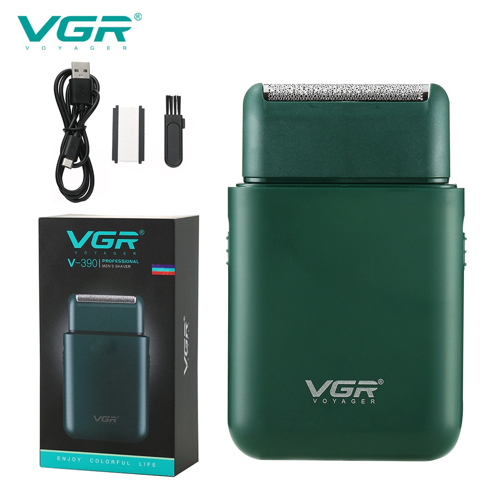 VGR Travel Portable Electric Razor Surface Knife Mesh USB Rechargeable