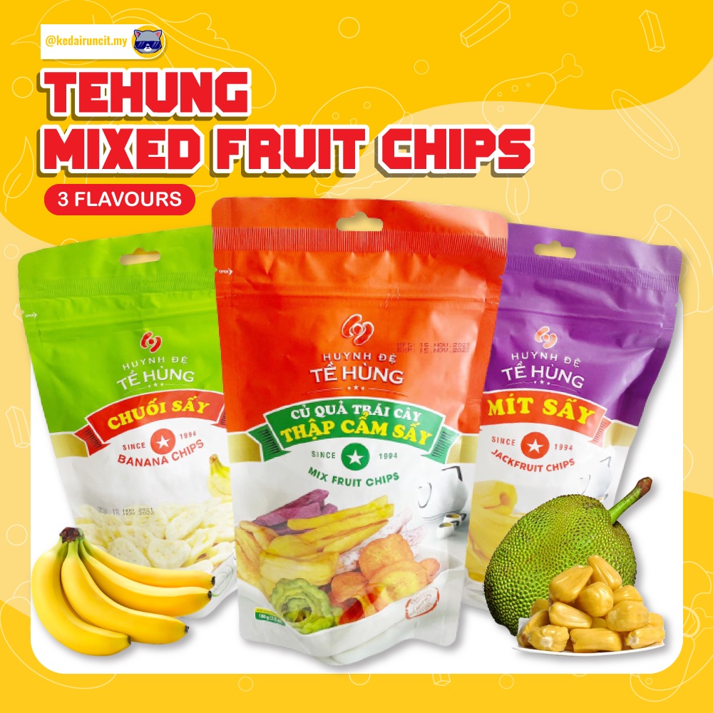 Te Hung Mixed Fruit Chips (Jackfruit | Mix Fruit | Sweet Potato Chips ...