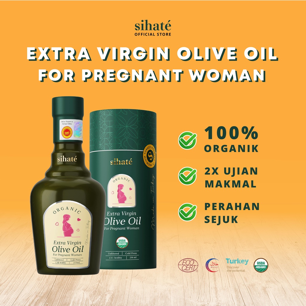 🤰 Khas Ibu Mengandung 🤰 Extra Virgin Olive Oil Pregnant Sihate, Minyak Zaitun SIhate Mom