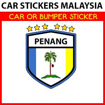 Car Sticker OR Bumper Sticker - Pulau Pinang Star