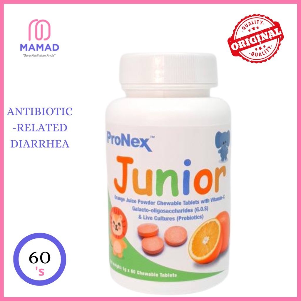 PRONEX JUNIOR CHEWABLE TABLETS 60s (Probiotics with Vitamin C) Shopee
