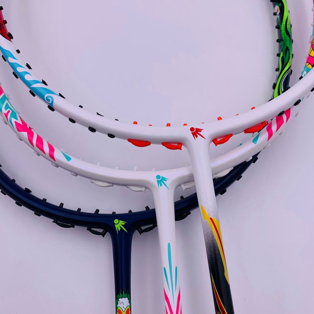 Badminton racket set One Piece anime 46T attack secondary molding inner foam full carbon