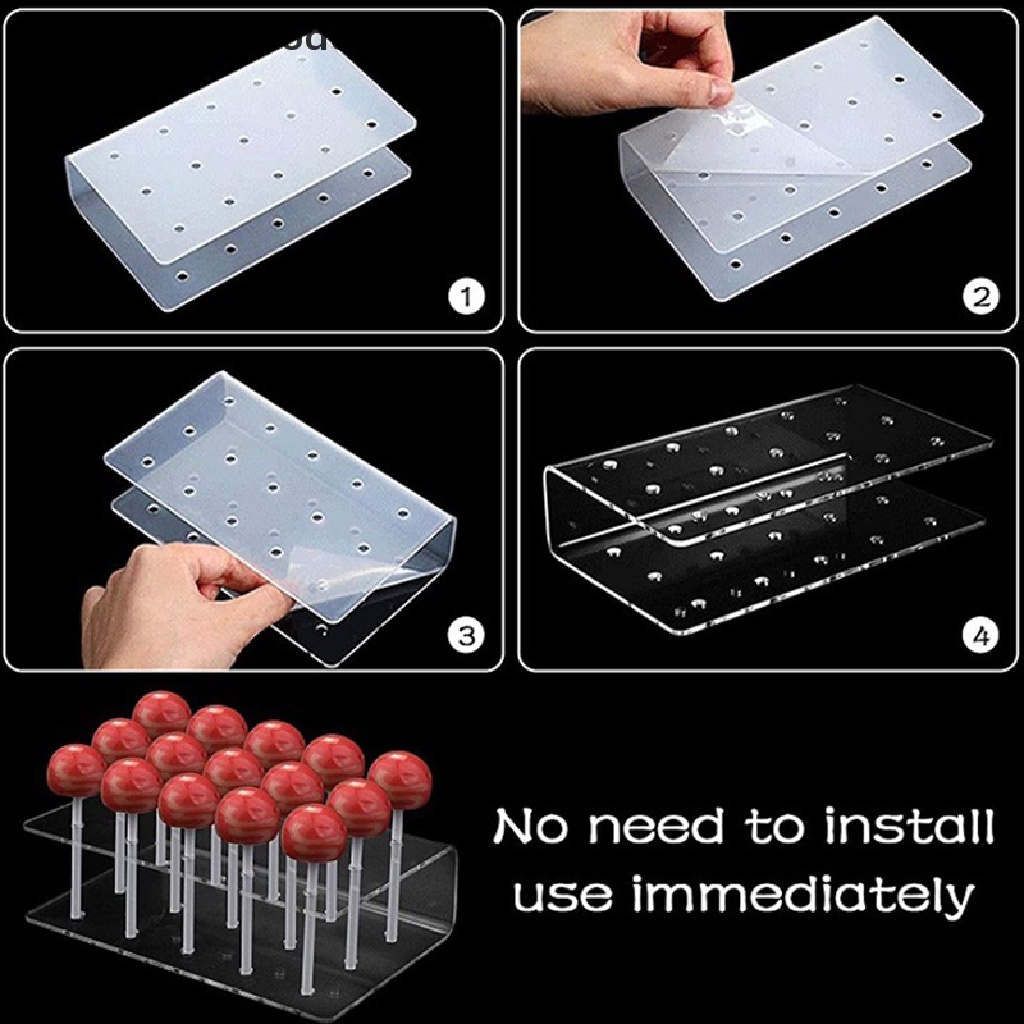 Ever Cake Lollipop Holder Display Stand 15 Hole Clear Acrylic Holder