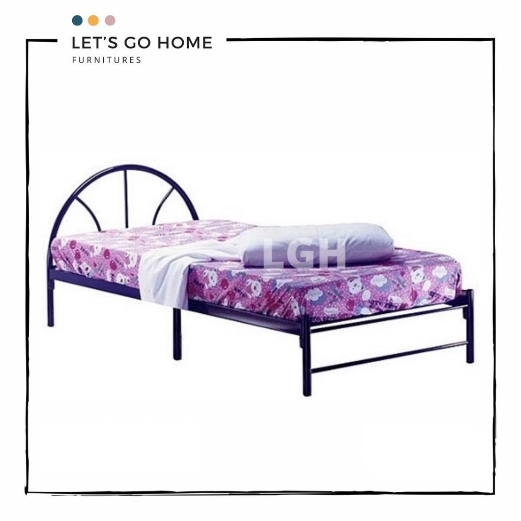 Single Bed Frame Bedroom Furniture Bed Base Katil Single Besi