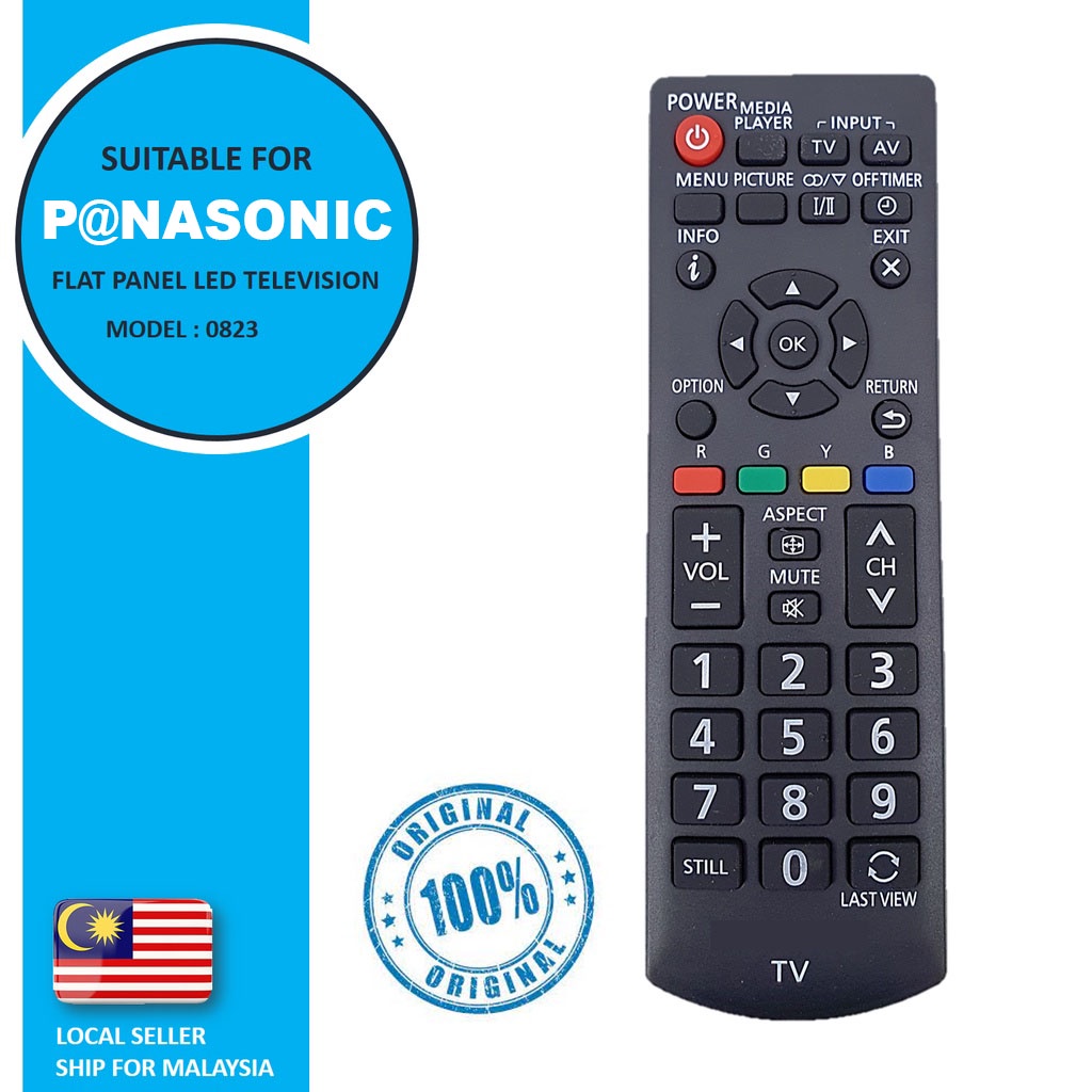 ORIGINAL PANA-SONIC LED LCD TV REMOTE CONTROL (PN-00823) | Shopee Malaysia