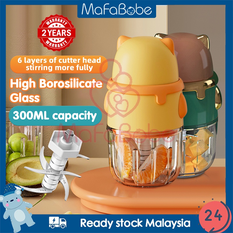 Baby Food Blender Portable Food Processor Glass Cup Vegetables Fruit Meat Chopper Mincer Mini Blender Machine