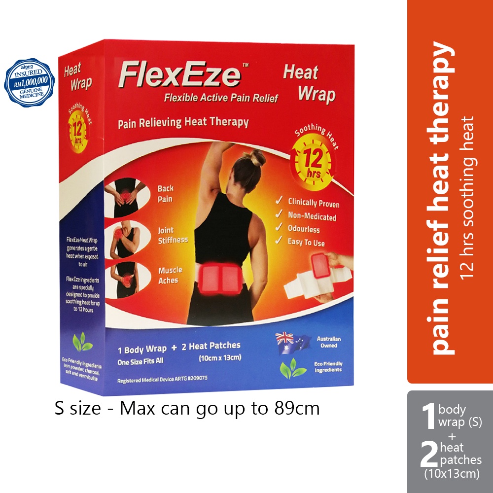 Flexeze Heat Wrap Starter Pack Pain Relieving Heat Therapy (S
