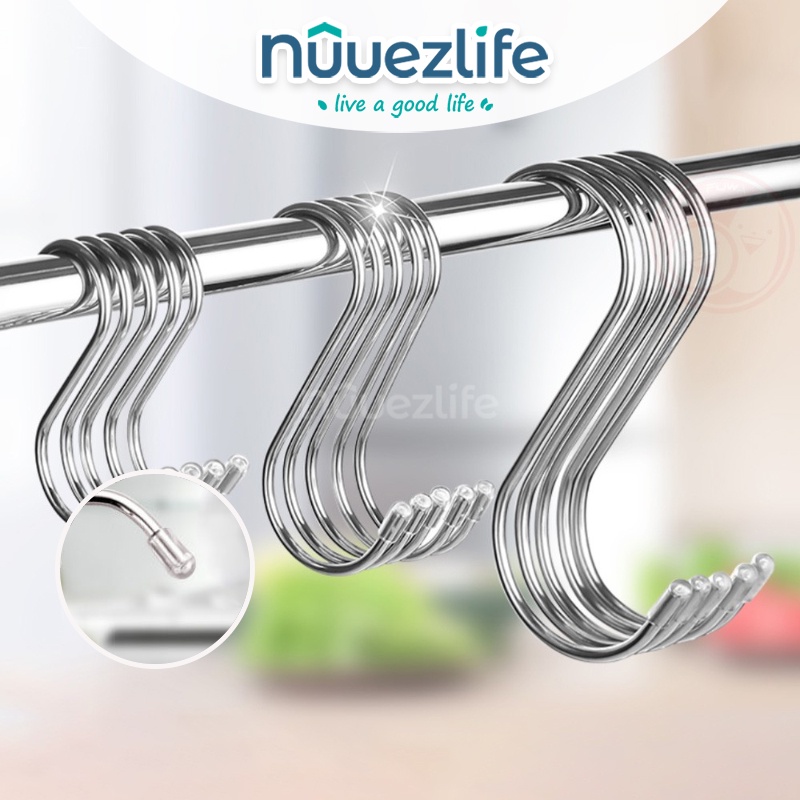 (Ready Stock) S Hook Stainless Steel Metal Multipurpose S Shape Hanger