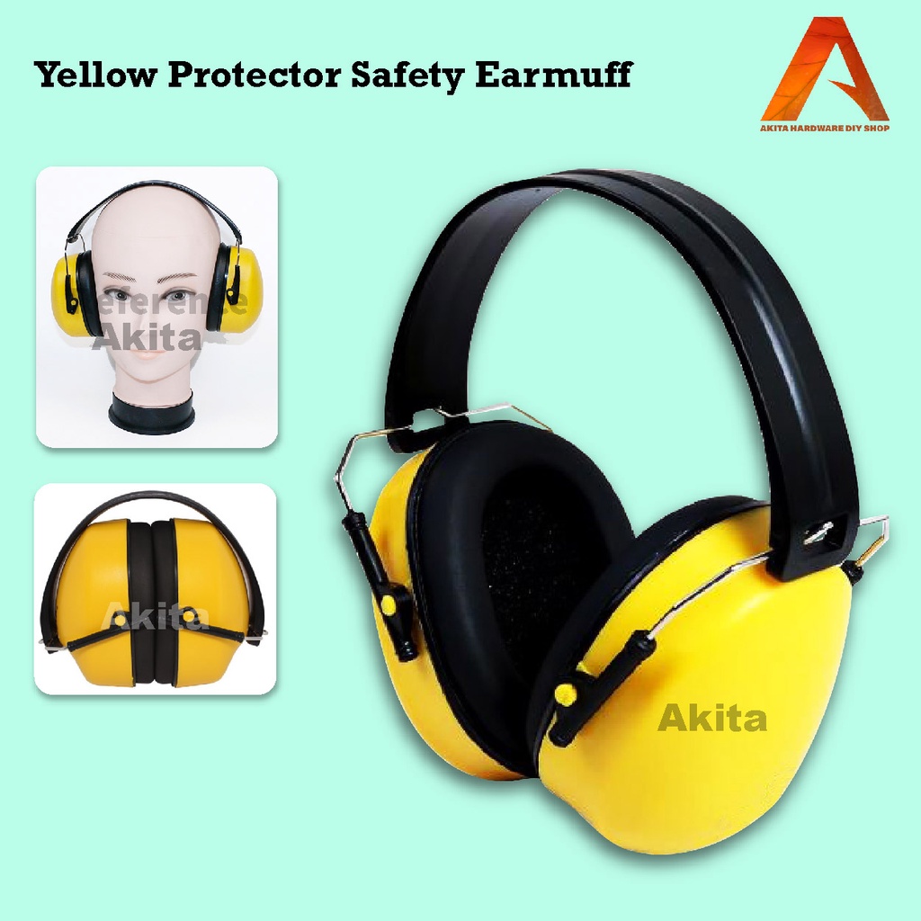 Yellow Safety Protector Ear Muff AntiNoise Hearing Protection Earmuffs