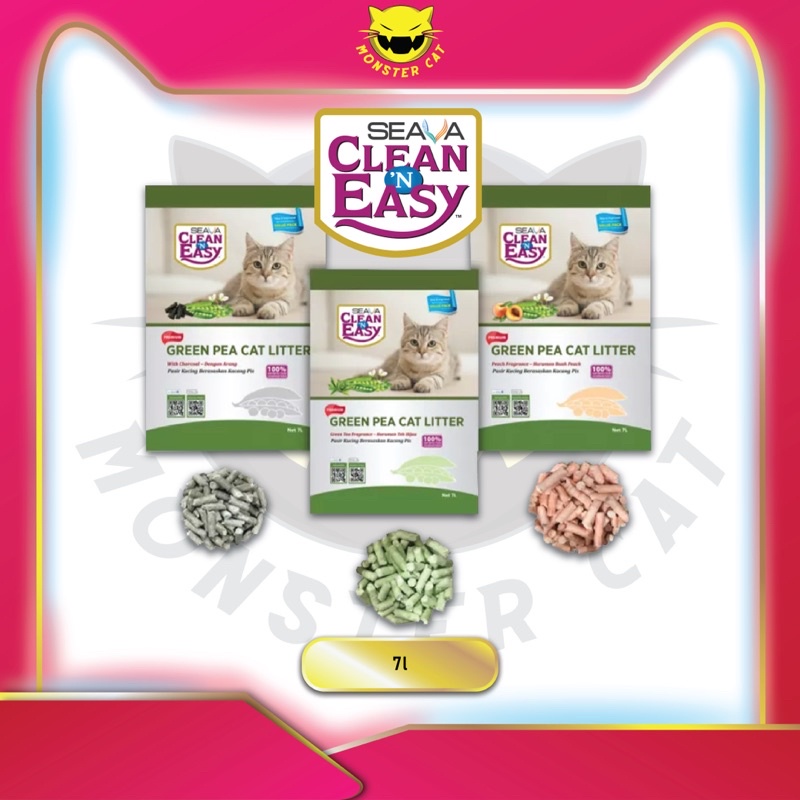 CLEAN N EASY Green Pea Cat Litter 7L Shopee Malaysia