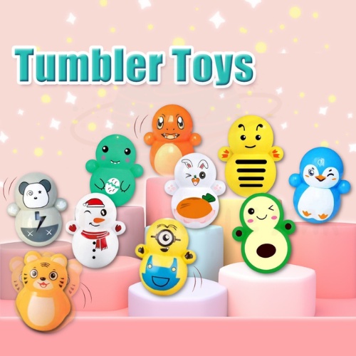 Tik Tok Toys Cute Cartoon Squid Game Tumbler Mainan Squid Game Tumbler Tumbler Toy 不倒翁