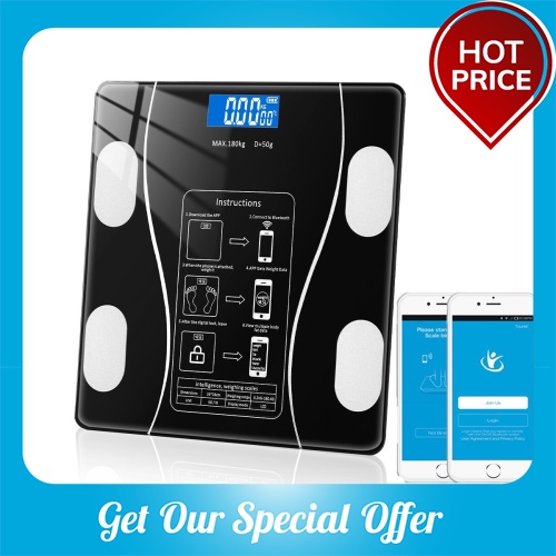 BEST SELLER 80 in 1 Smart Body Fat Analyser Weighing Device Digital Scale Android iOS APP