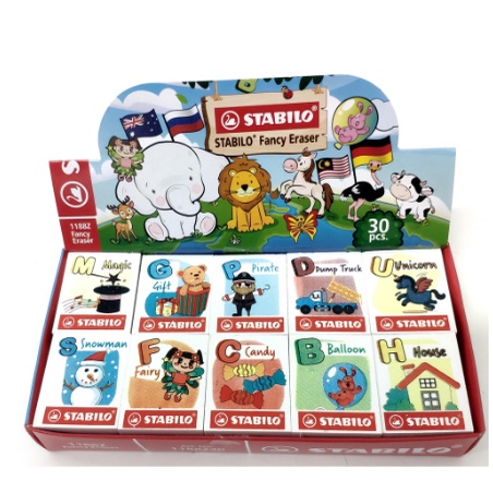 Stabilo Fancy Eraser ABC alphabet / Pemadam Cartoon | Shopee Malaysia