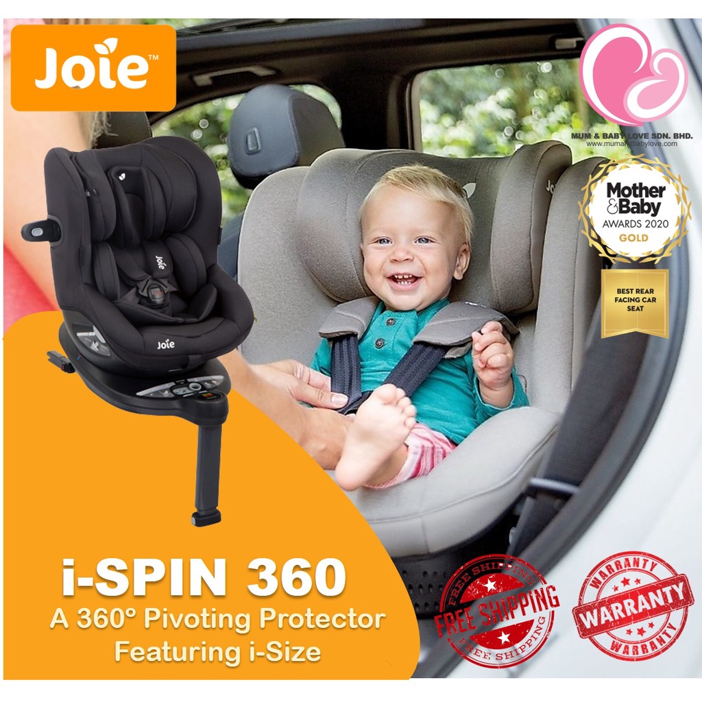 Joie iSpin 360 Car Seat Isofix, Joie Car Seat 360 isize (Coal