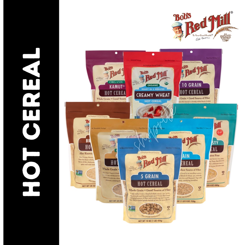 Bob's Red Mill Organic Hot Cereal (Grain / Mighty Tasty / Creamy Brown Rice / Creamy Wheat / Buckwheat / Kamut / Corn)