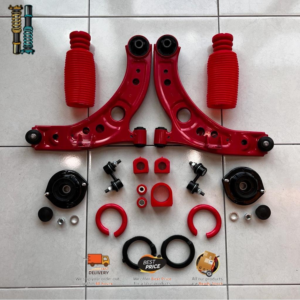 23 ITEM COMPLETE SET LOWER ARM/STABILIZER LINK/STEERING RACK BUSH