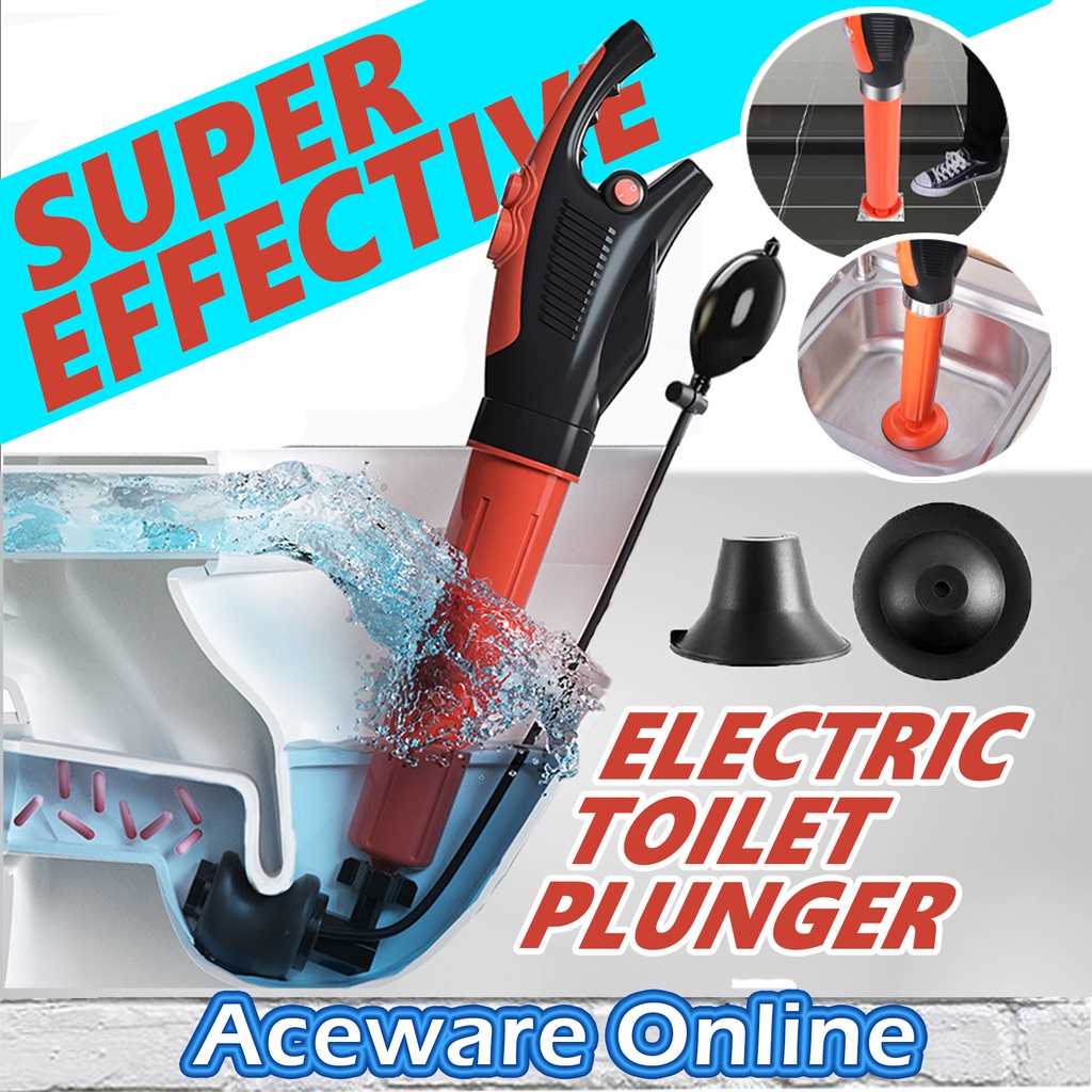 Toilet Plunger Pump Toilet Sumbat Drain Clog Remover High Pressure