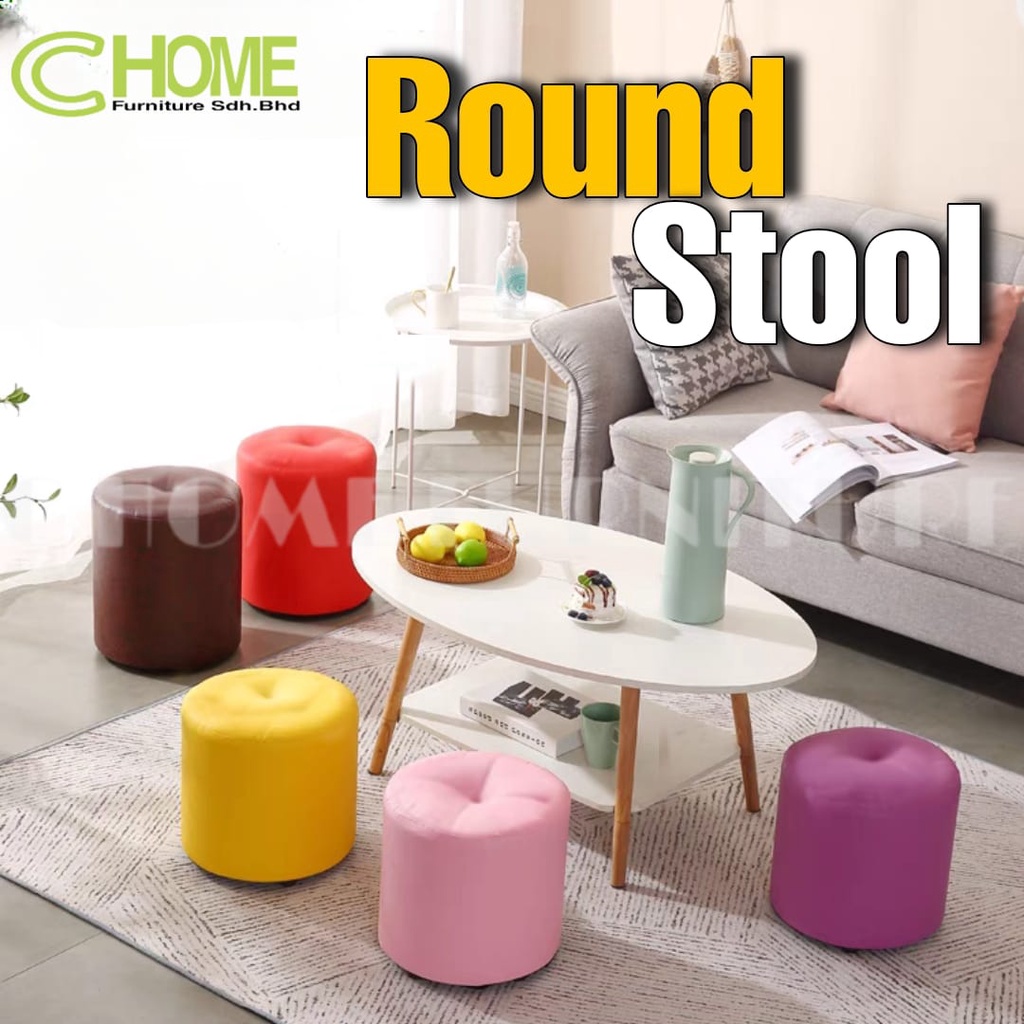 C HOME:-Round Stools/Stool Kecik/Stool Bulat