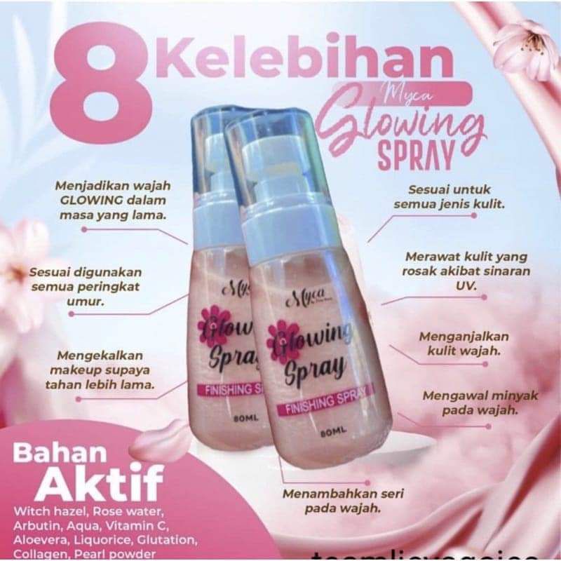MYCA GLOWING SPRAY ori hq Shopee Malaysia
